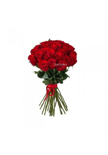 24 Red Rose Flower Bouquet