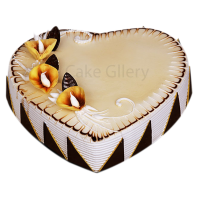 Heart Shape Cappuccino Cake 