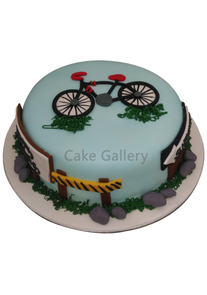 Bicycle Theme Cake 